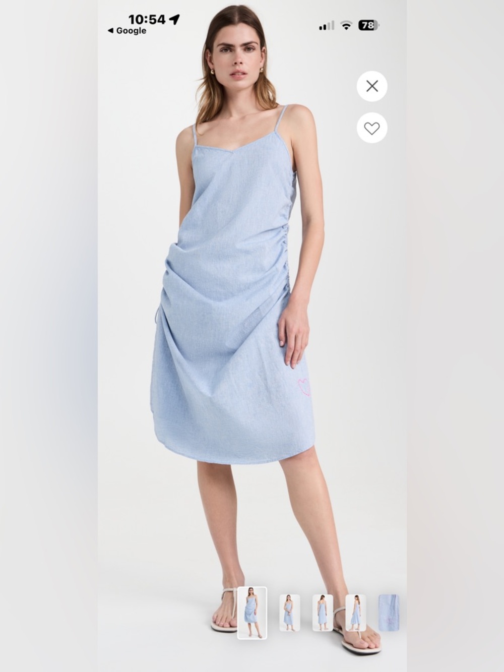 Kerri Rosenthal Sabine Linen Dress, sz small, NWT